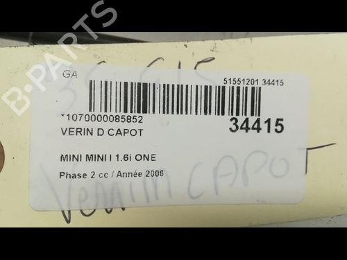 Used Hood lift support MINI MINI (R50, R53) Cooper (116 hp) 23175448