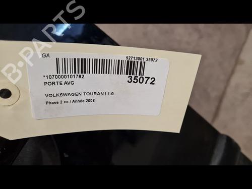 Dør venstre fortil VW TOURAN (1T1, 1T2) 1.9 TDI (105 hp) 9612139