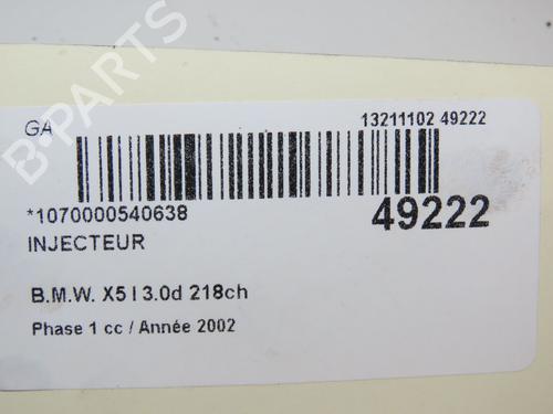 Used Injector BMW X5 (E53) 3.0 d (184 hp) 23171562