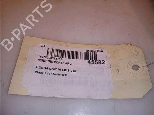 Used Rear left lock HONDA CIVIC VII Hatchback (EU, EP, EV) 1.6 i (EP2, EU8, EU6) (110 hp) 12992649