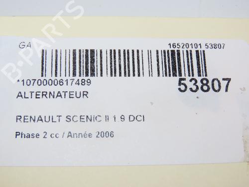 Used Alternator Alternator RENAULT SCÉNIC II (JM0/1_) 1.9 D (116 hp) 29170442 29170442