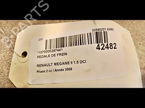Used Break pedal RENAULT MEGANE II (BM0/1_, CM0/1_) 1.5 dCi (BM1F, CM1F) (86 hp) 23173684
