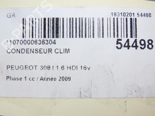 Varmeapparat PEUGEOT 308 I (4A_, 4C_) 1.6 HDi (90 hp) 28829289