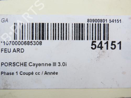 Used Right taillight PORSCHE CAYENNE (9YA) 3.0 E-Hybrid AWD (9YAAE1) (462 hp) 30691906