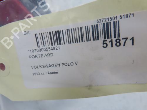 Right rear door VW POLO V (6R1, 6C1) 1.6 TDI | BP28968965C5 