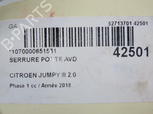 Front right lock CITROËN JUMPY III Van (V_) 2.0 BlueHDi 120 | BP31120843C97 - Image 8