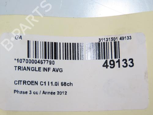 Left front suspension arm CITROËN C1 (PM_, PN_) 1.0 | BP16740810M12 