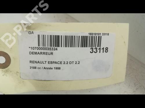 Starter RENAULT ESPACE III (JE0_) 2.2 12V TD (JE0E, JE0H, JE0P) | BP9593112M8