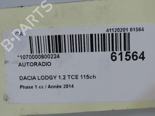 Radio DACIA LODGY (JS_) 1.2 TCe (JSAY, JSM0) | BP38915812E6 - Image 5