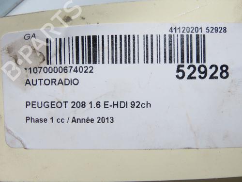 radio-peugeot-208-i-ca_-cc_-2012-2013-2014-2015-2016-2017-2018-2019-2020-2021-32037932 main image
