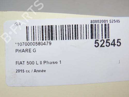 Left headlight FIAT 500L (351_, 352_) 1.3 D Multijet (199LXY1A, 199LXY11) | BP28832533C28