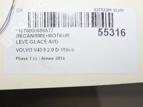 front-right-window-mechanism-volvo-v40-hatchback-525-2012-2013-2014-2015-2016-2017-2018-2019-39157317 main image
