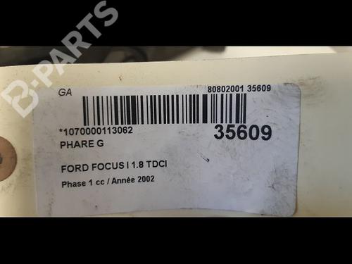 Left headlight FORD FOCUS I (DAW, DBW) 1.8 TDCi | BP9597869C28 