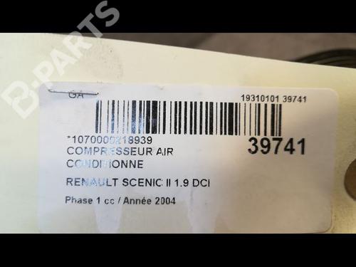 AC compressor RENAULT SCÉNIC II (JM0/1_) 1.9 dCi (JM0G, JM12, JM1G, JM2C) | BP9610778M34 