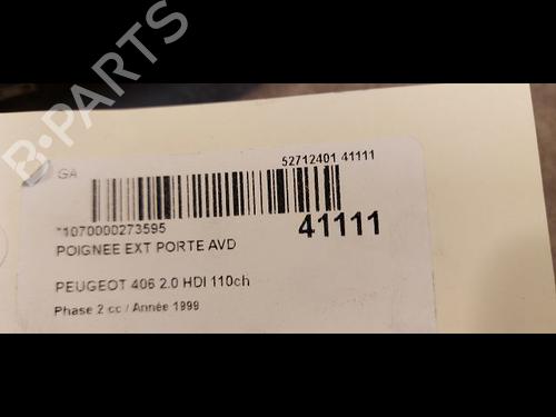 front-right-exterior-door-handle-peugeot-406-8b-20-hdi-110-9101h3-1995-1996-1997-1998-1999-2000-2001-2002-2003-2004-2005-9613014 main image