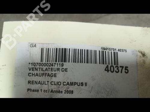 Heater blower motor RENAULT CLIO II (BB_, CB_) 1.5 dCi (B/CB3M) | BP9609957M62 