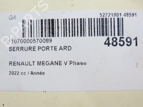 Rear right lock RENAULT MEGANE E-TECH SUV EV60 (BNJ1) | BP28831929C99 - Image 6