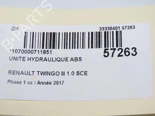 ABS pump RENAULT TWINGO III (BCM_, BCA_) 1.0 SCe 70 (BCMB) | BP32657950M43 - Image 6
