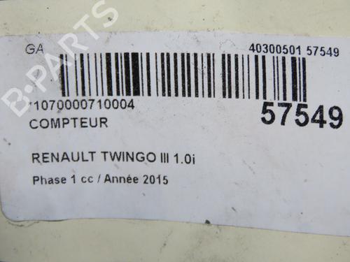Instrument cluster RENAULT TWINGO III (BCM_, BCA_) 1.0 SCe 70 | BP36819881C47 - Image 5