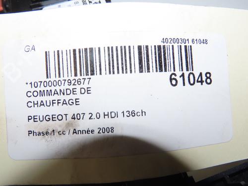 climate-control-peugeot-407-6d_-2004-2005-2006-2007-2008-2009-2010-2011-39937983 main image
