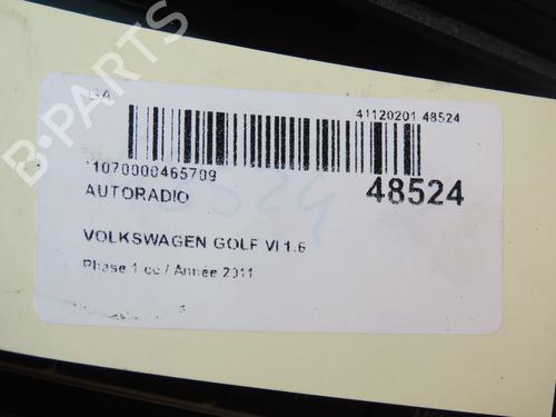 radio-vw-golf-vi-5k1-16-tdi-1k0057187ax-2008-2009-2010-2011-2012-2013-2014-16769643 main image