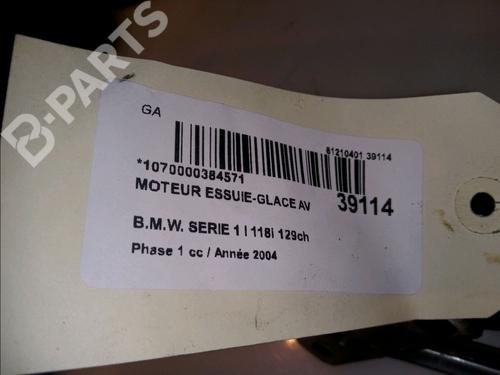 Front wiper motor BMW 1 (E87) 118 d | BP11104583M29 