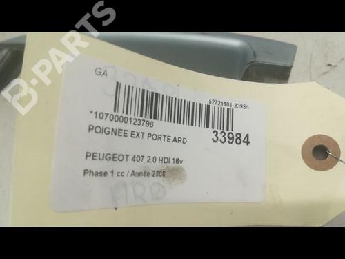 Rear right exterior door handle PEUGEOT 407 SW (6E_, 6D_) 2.0 HDi 135 | BP9598652C130 