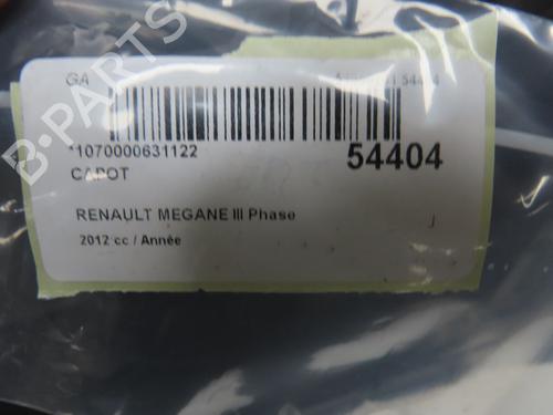 Hood RENAULT MEGANE III Hatchback (BZ0/1_, B3_) 1.5 dCi (BZ09, BZ0D, BZ1W, BZ29, BZ14) | BP28831048C1 