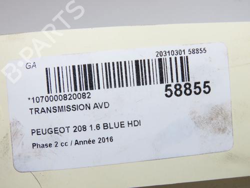 Used Right front driveshaft Right front driveshaft PEUGEOT 208 I (CA_, CC_) 1.6 HDi / BlueHDi 75 (75 hp) 40026311 40026311