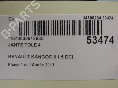 Used Rim RENAULT KANGOO / GRAND KANGOO II (KW0/1_) 1.5 dCi 90 (KW05, KW08, KW0G, KW11) (90 hp) 28830174