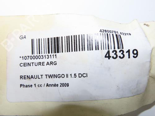 Rear left seatbelt RENAULT TWINGO II (CN0_) 1.5 dCi (CN0E) | BP23175161I29 - Image 2