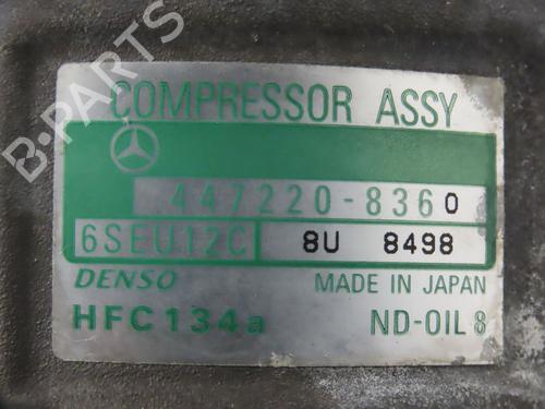 AC compressor MERCEDES-BENZ A-CLASS (W168) A 170 CDI (168.008) | BP26383510M34 
