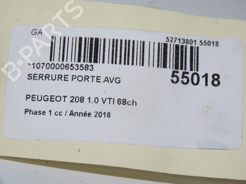 front-left-lock-peugeot-208-i-ca_-cc_-2012-2013-2014-2015-2016-2017-2018-2019-2020-2021-32179179 main image