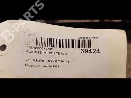 Front right interior door handle VW POLO (9N_, 9A_) 1.4 TDI | BP9613825I14 