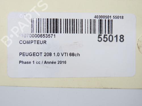 Instrument cluster PEUGEOT 208 I (CA_, CC_) 1.0 VTi | BP32129645C47 