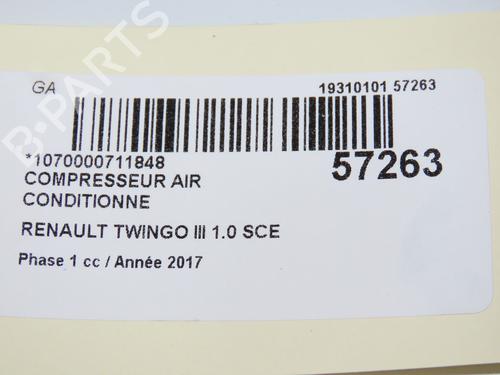 AC compressor RENAULT TWINGO III (BCM_, BCA_) 1.0 SCe 70 (BCMB) | BP32657937M34 - Image 6