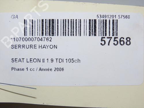 tailgate-lock-seat-leon-1p1-2005-2006-2007-2008-2009-2010-2011-2012-2013-39251750 main image