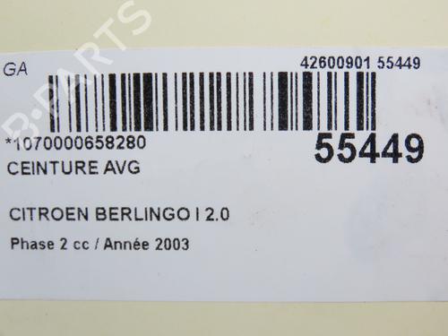 Pre-tensor frente esquerdo CITROËN BERLINGO / BERLINGO FIRST MPV (MF_, GJK_, GFK_) 2.0 HDI 90 (MFRHY) (90 hp) 30767447
