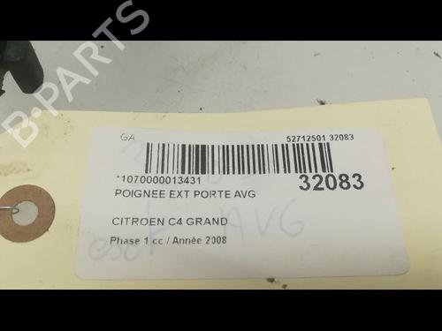 Used Front left exterior door handle CITROËN C4 Grand Picasso I (UA_) 2.0 HDi 138 (136 hp) 23175865