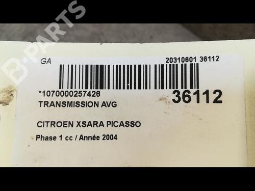 Left front driveshaft CITROËN XSARA PICASSO (N68) 1.8 16V | BP9610613M38 