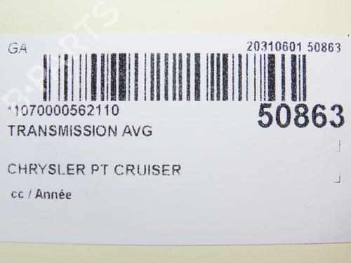 Left front driveshaft CHRYSLER PT CRUISER (PT_) 2.4 | BP28829571M38 