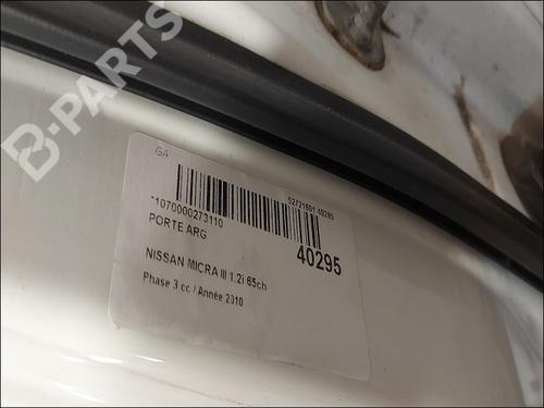 Left rear door NISSAN MICRA III (K12) 1.2 16V | BP9612877C4