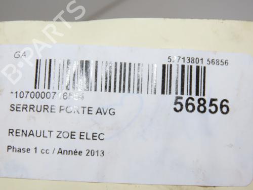 Used Front left lock Front left lock RENAULT ZOE (BFM_) ZOE (88 hp) 34048971 34048971