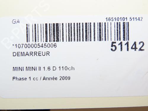 Starter MINI MINI (R56) Cooper D | BP26383479M8 - Image 7