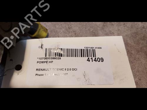 Injection pump RENAULT SCÉNIC II (JM0/1_) 2.0 dCi (JM1K) | BP9615231M78