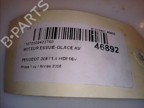 Used Front wiper motor PEUGEOT 308 I (4A_, 4C_) 1.6 HDi (90 hp) 12262595