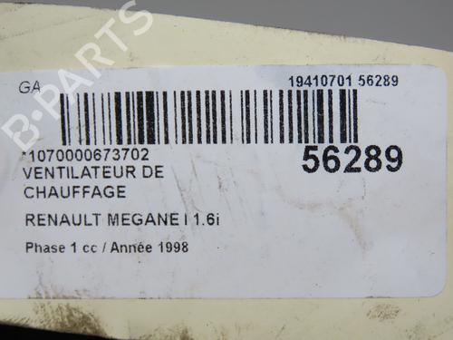 Used Heater blower motor RENAULT MEGANE I Coach (DA0/1_) 1.6 e (DA0F) (90 hp) 31155083