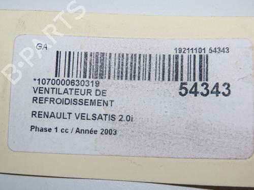 Koelventilatormotor RENAULT VEL SATIS (BJ0_) 2.0 16V Turbo (BJ0K) | BP30447500M35 