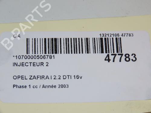 Used Injector OPEL ZAFIRA A MPV (T98) 2.2 DTI 16V (F75) (117 hp) 23171707