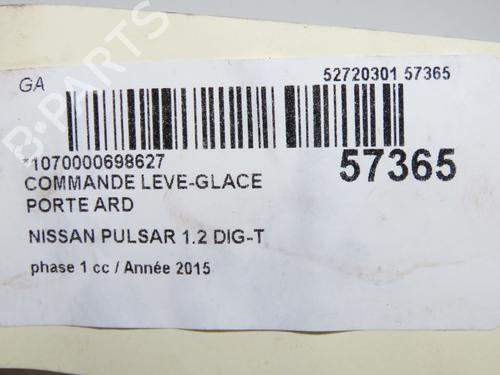 right-rear-window-switch-nissan-pulsar-hatchback-c13-2014-32308418 main image